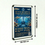 B0 Alüminyum Çerçeve 25 mm 100x140 cm