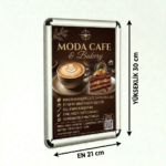 A4 Alüminyum Çerçeve 25 mm 21x30 cm