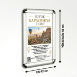 A2 Alüminyum Çerçeve 25 mm 42x60 cm