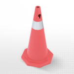 Ağırlıksız 70 cm Tek Reflektifli Trafik Konisi