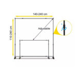 M Teleskopik Backdrop Stand 300x300 - Görsel 5