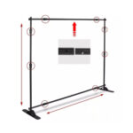 M Teleskopik Backdrop Stand 300x300 - Görsel 2